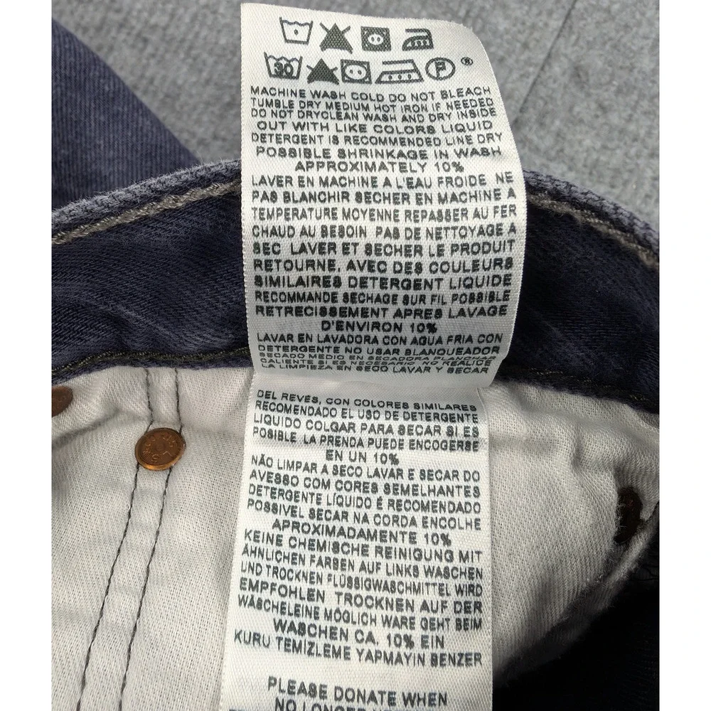 Levis 501 XX Jeans Mens 36x30 Indigo Blue Denim 34x27 Actual Classic Cotton Fade